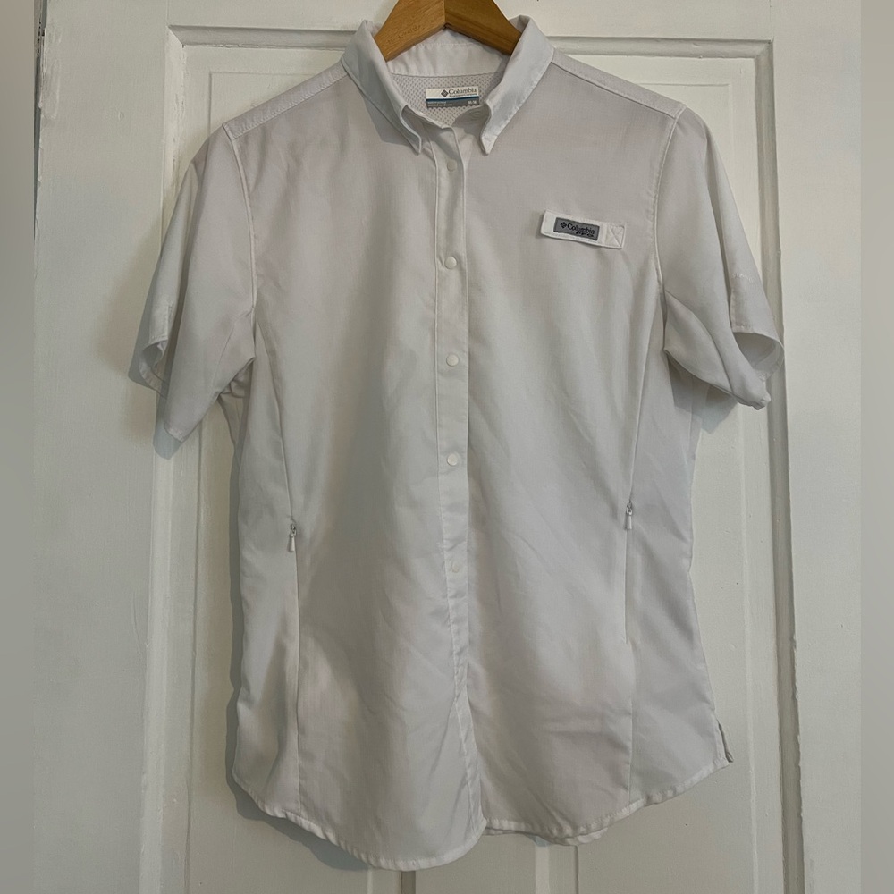 Columbia PFG Women’s Medium Fishing Shirt White